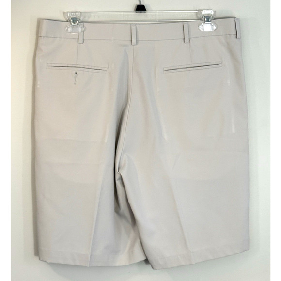 Pro Tour Cool Play Mens Size 36 Khaki 10" Inseam Golf Shorts - Picture 2 of 5